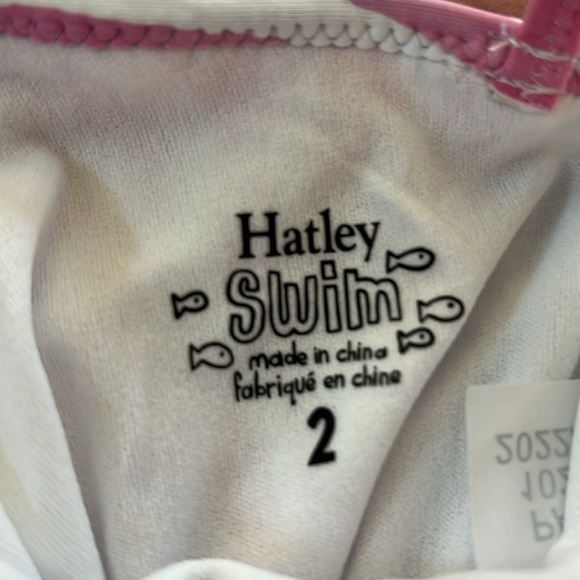 Hatley One Shoulder Ruffle Swimsuit (Rainbow Zebra) size 2T - Picture 5 of 6